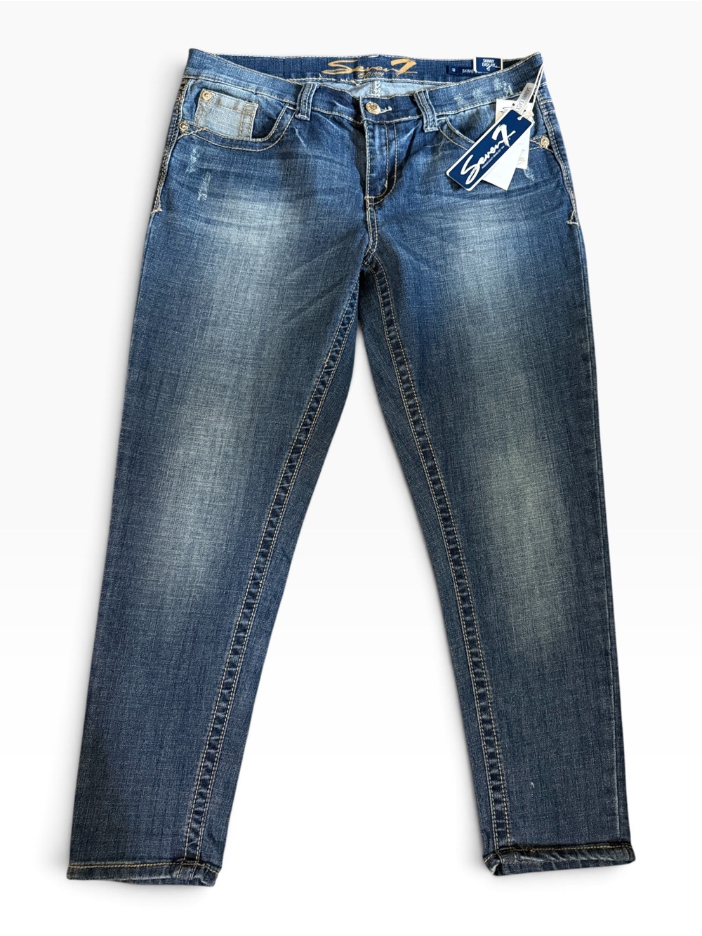 Seven Skinny Easy Fit Sonja Blue Jeans - Size 12